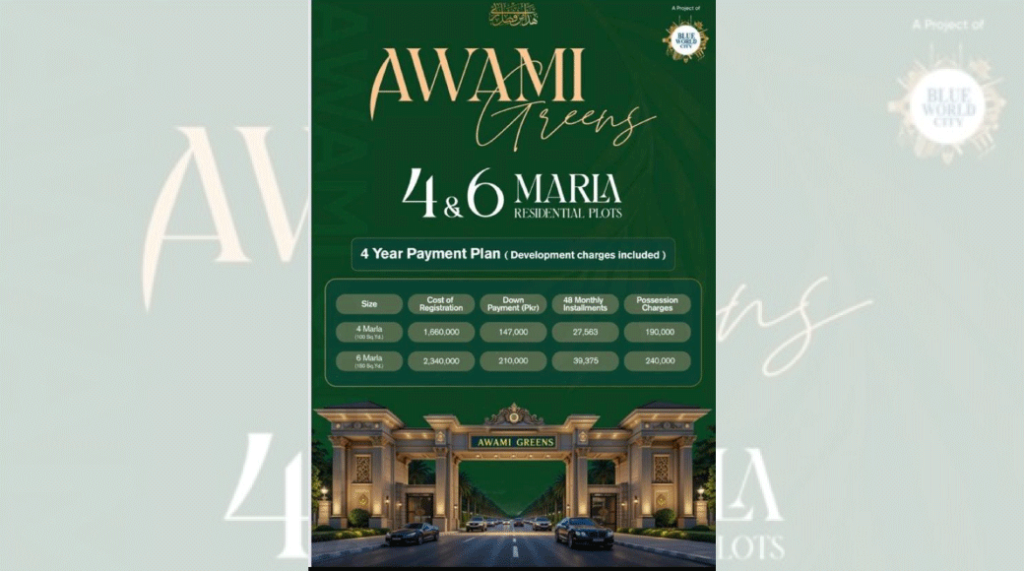 Blue World City Awami Greens